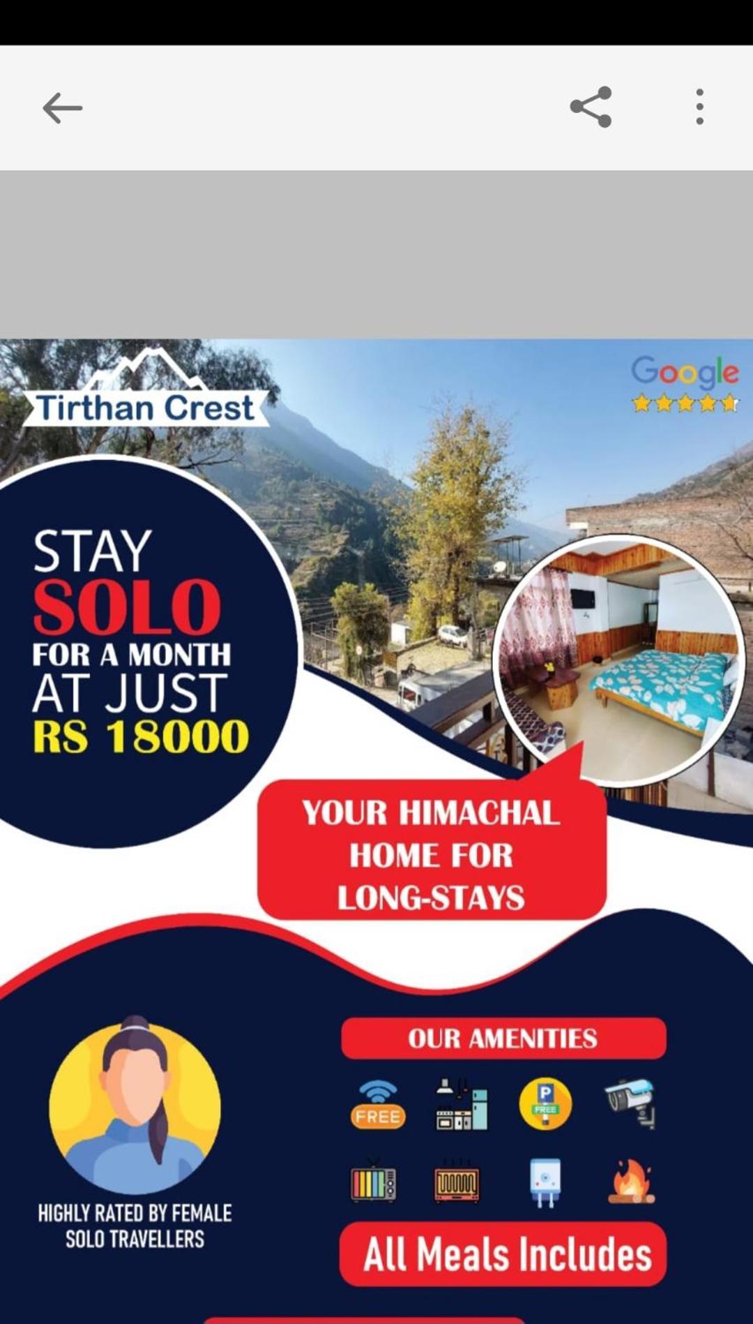 Tirthan Crest Homestay Banjār 외부 사진